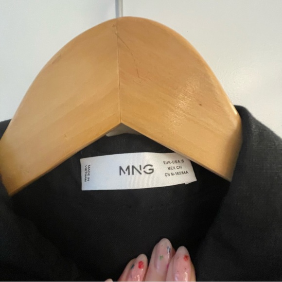 Black Linen Jump Suit - Mango - Picture 5 of 5